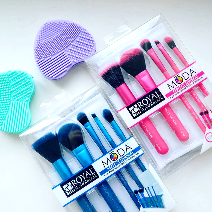 MODA TOTAL FACE BLUE 7 PC.SET - PINCEL